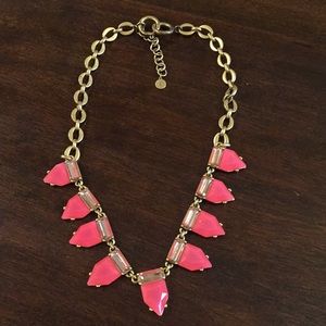 Stella and dot hot pink necklace